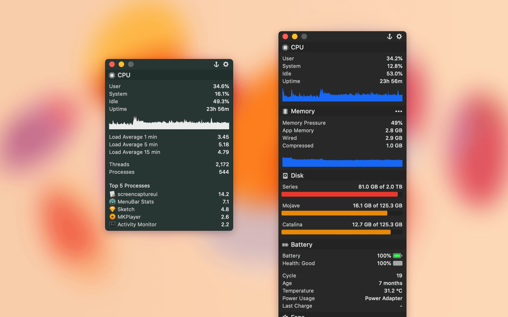 ung dung menubar stats mac